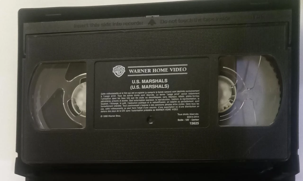 VHS U.S. Marshals – Tommy Lee Jones, Wesley Snipes, Robert Downey Jr. – photo 2